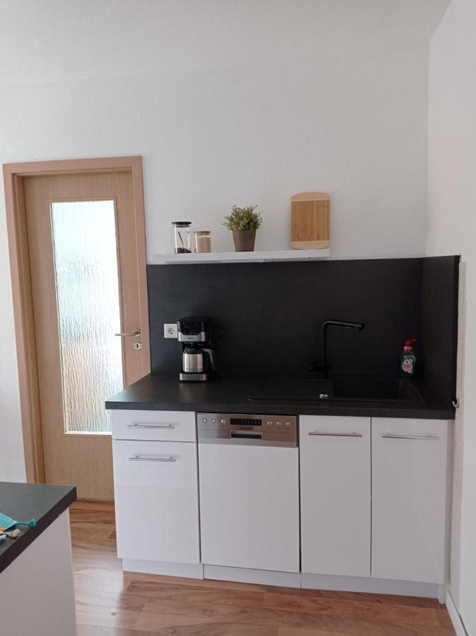 Ferienwohnung Greifenbach, Gartennutzung, Haustiere Willkommen Geyer Dış mekan fotoğraf