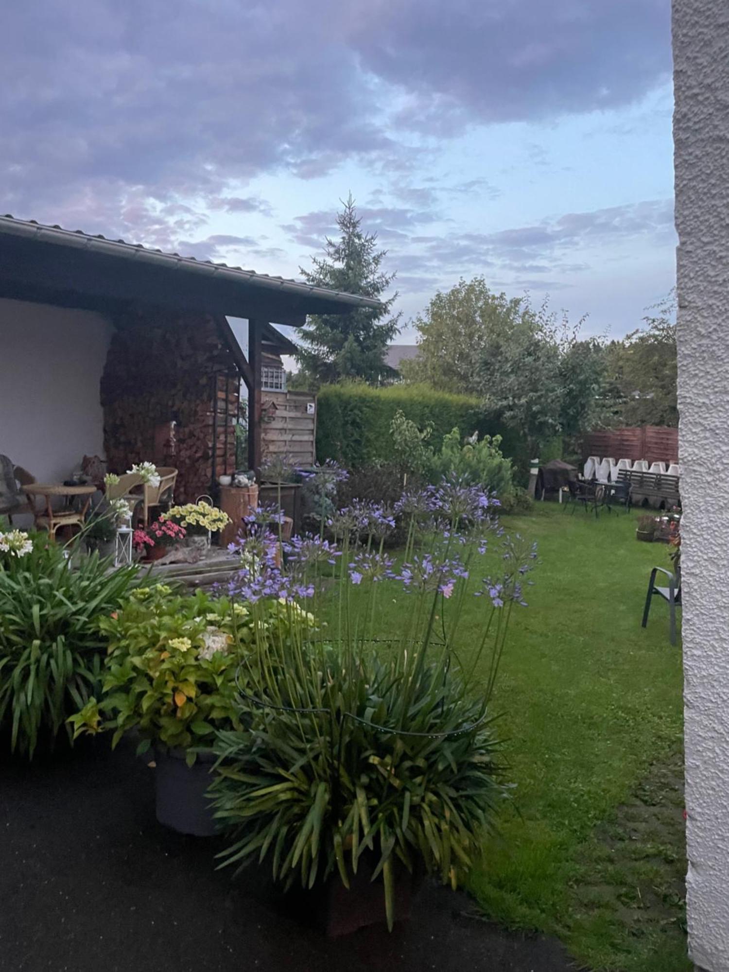 Ferienwohnung Greifenbach, Gartennutzung, Haustiere Willkommen Geyer Dış mekan fotoğraf
